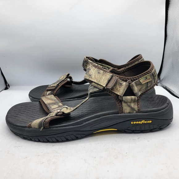 Skechers Relaxed Fit Mens Size 14 Brown Camo Lomell Rip Tide Sandals 204351 - Picture 5 of 16